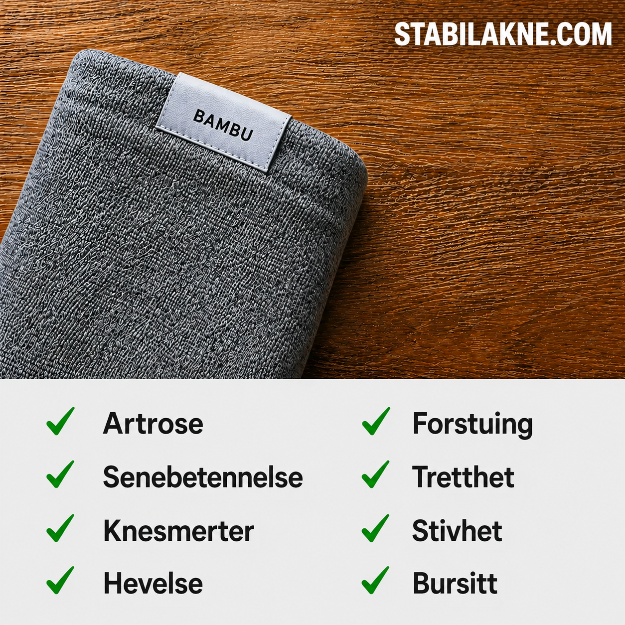 StabilaKne™ – Naturlig lindring for stive og verkende knær